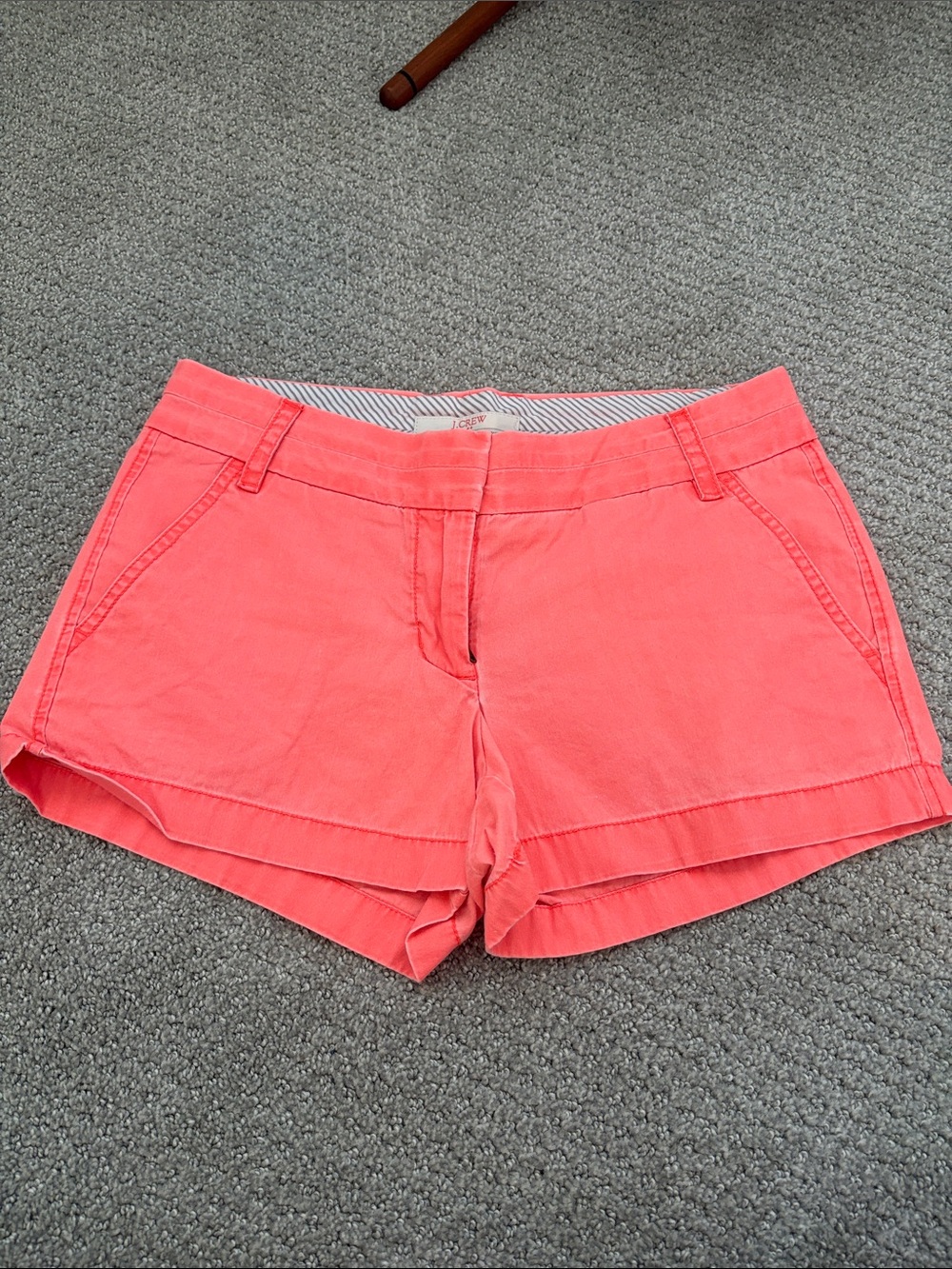 J. Crew Coral Pink Chino Shorts
